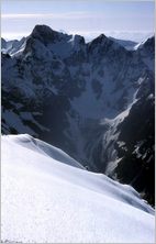 Click to enlarge Vertical Alpine Photo - French, Swiss and Austrian Alps