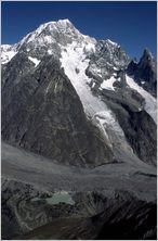 Click to enlarge Vertical Alpine Photo - French, Swiss and Austrian Alps