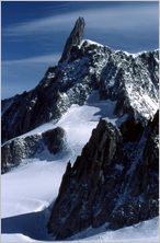 Click to enlarge Vertical Alpine Photo - French, Swiss and Austrian Alps
