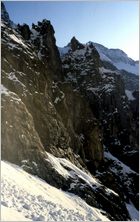 Click to enlarge Vertical Alpine Photo - French, Swiss and Austrian Alps