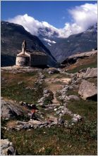 Click to enlarge Vertical Alpine Photo - French, Swiss and Austrian Alps