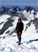 Click to enlarge Vertical Alpine Photo - French, Swiss and Austrian Alps