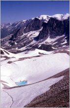 Click to enlarge Vertical Alpine Photo - French, Swiss and Austrian Alps
