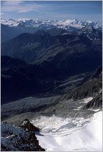 Click to enlarge Vertical Alpine Photo - French, Swiss and Austrian Alps