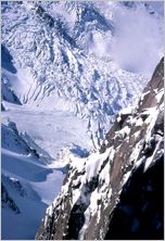Click to enlarge Vertical Alpine Photo - French, Swiss and Austrian Alps